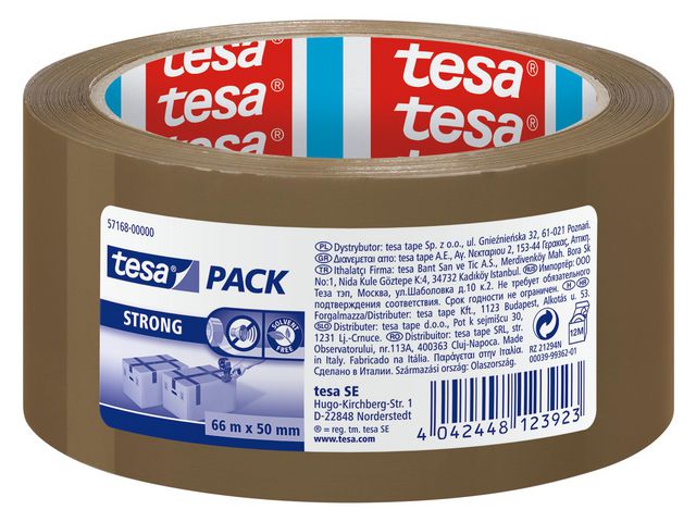 Emballasjetape TESA Strong 50mmx66m brun