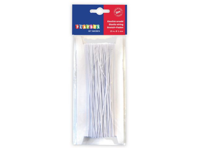 Elastic thread PLAYBOX 25m white