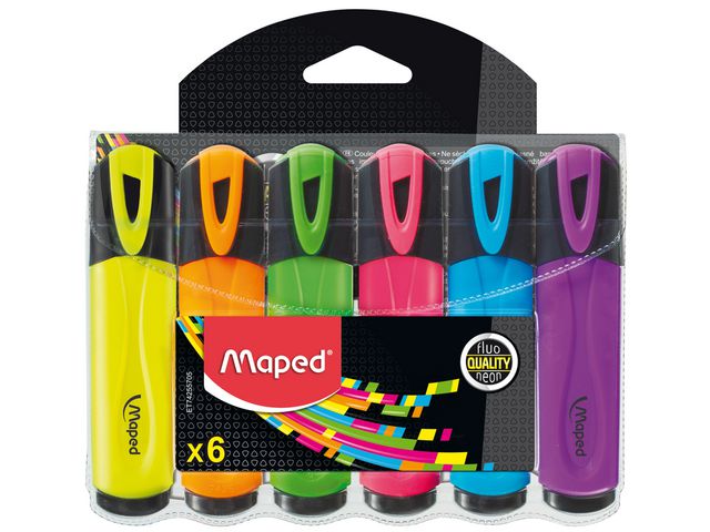 Tekstmarker MAPED neon (6)