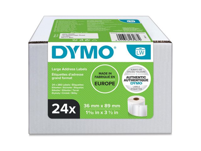 Label DYMO Address 36x89mm 260pcs (24)