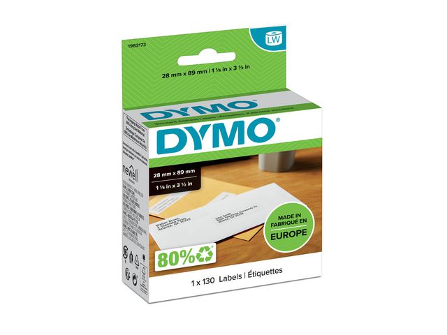 Etikett DYMO Adresse 28x89mm (130)