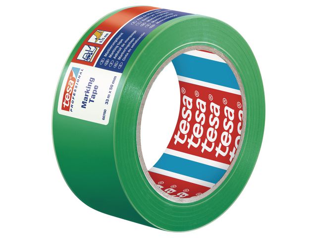 Tape TESA PVC gulv/varsel grønn