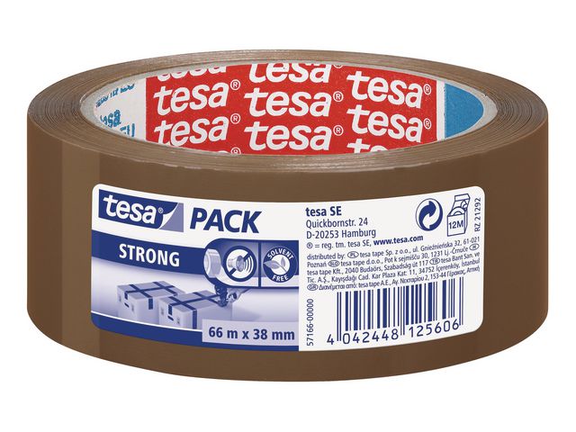 Emballasjetape TESA Strong 38mmx66m brun