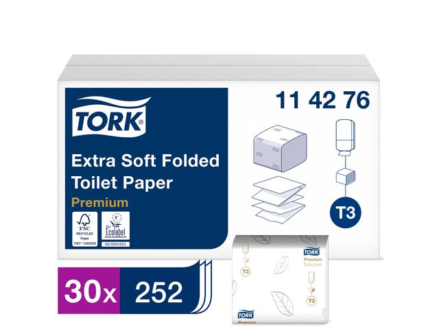 Toalettpapir TORK Premi ark 2L T3 (7560)