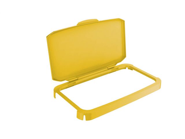 Lid DURABIN hinged 60L yellow