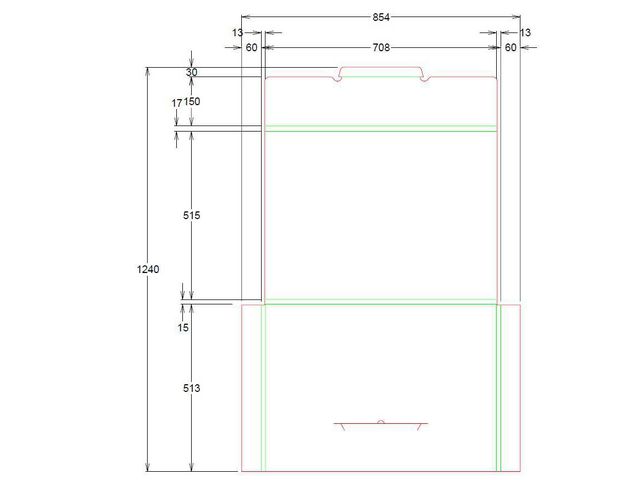 Posteske plakat A2 705x510x10mm papp