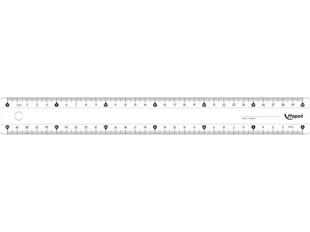 Ruler MAPED plastic 30 cm