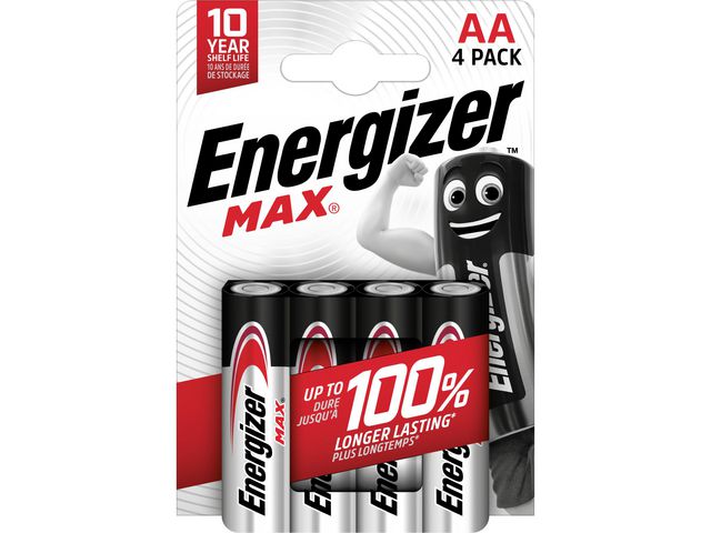 Batteri ENERGIZER Alk Max AA/LR6 (4)