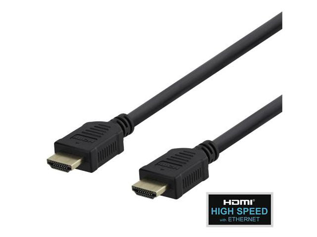 Kabel DELTACO HDMI M/M 4K 7m sort