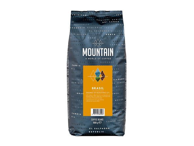 Kaffe BKI MountainBrazil hele bønner 1kg