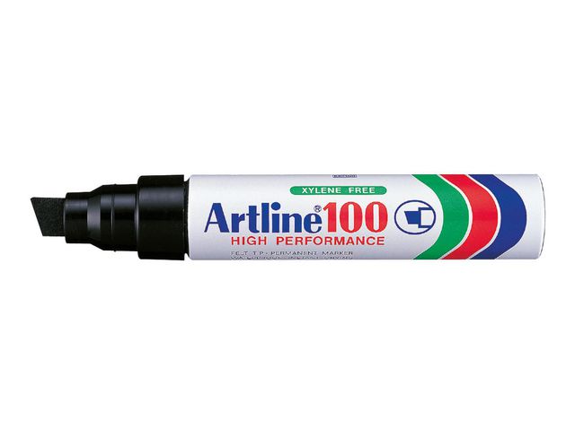 Merkepenn Artline 100 skrå spiss sort