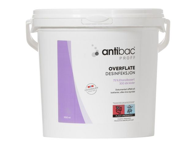 Overflatedesinfeksjon ANTIBAC bøtte(300)