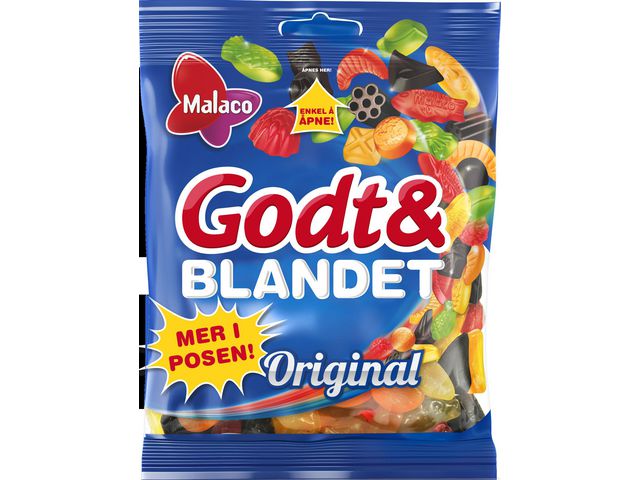 Godt og blandet MALACO Original 550g