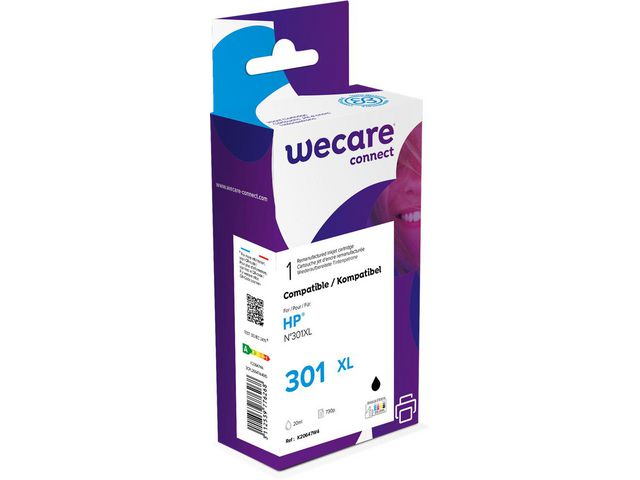 Blekk WECARE HP 301XL CH563E Sort