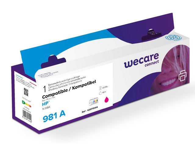 Blekk WECARE HP 981A J3M69A Magenta