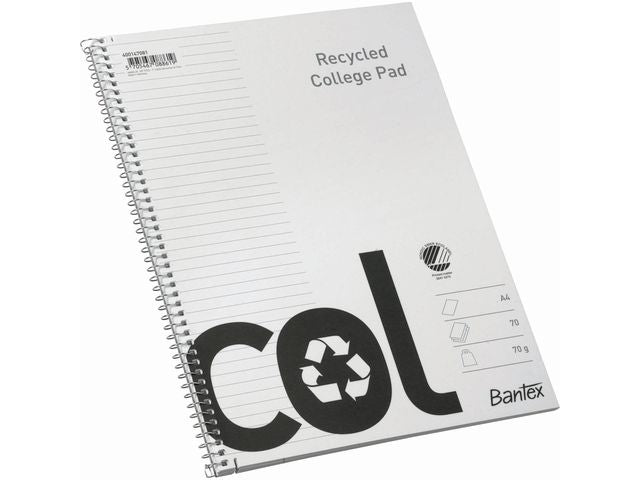 Spiral notebook BANTEX resir A4 140s 70g linen