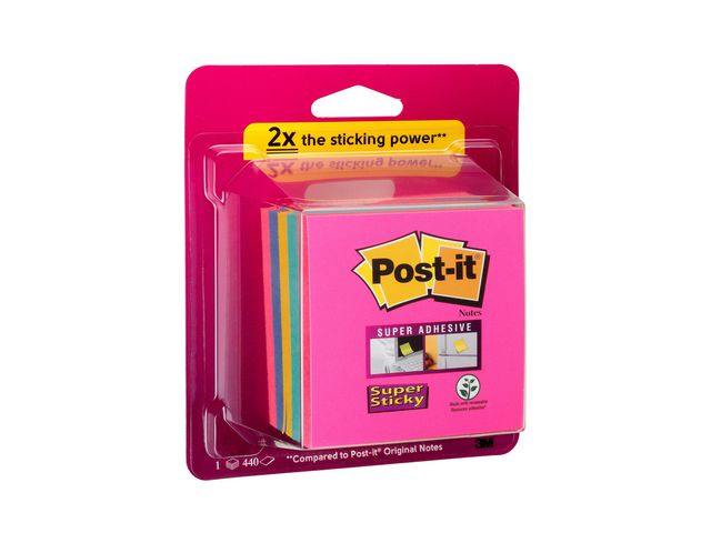 Notatkube POST-IT 51x51 ultra farger