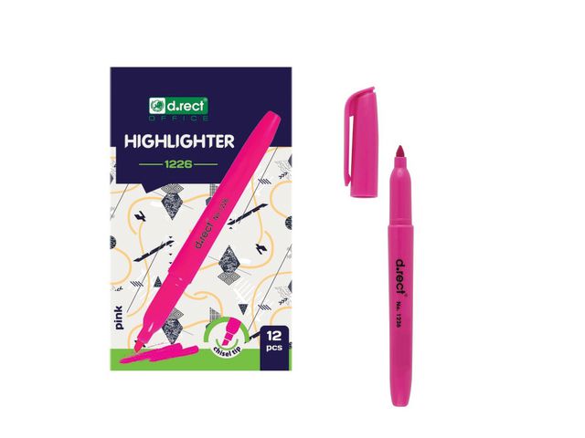 Text markers D.RECT ​​1226 pink