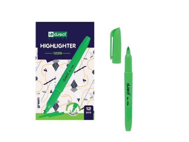 Text marker D.RECT ​​1226 green