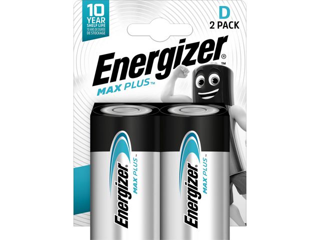 Batteri ENERGIZER Max Plus D (2)