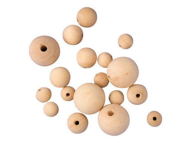 Wooden beads 30mm (50)