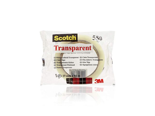 Disktape SCOTCH 550 12mmx66m transp.