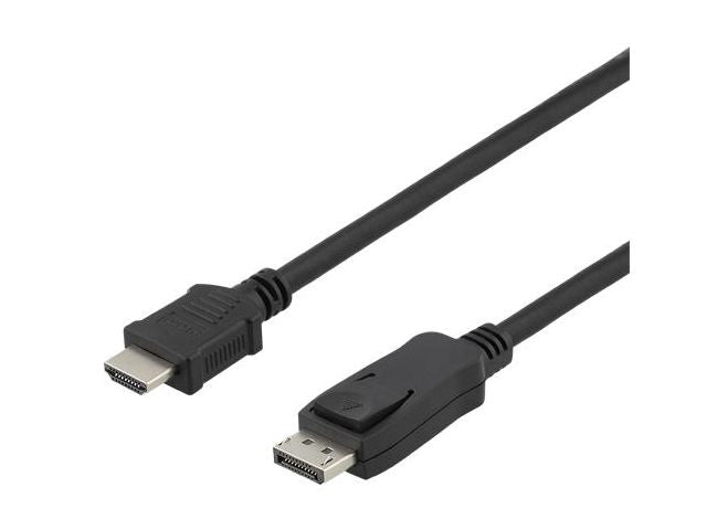 Kabel DELTACO Display/HDMI M/M 2m sort