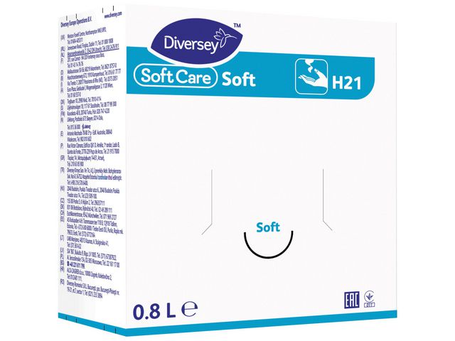 Håndsåpe SOFT CARE Soft 0,8L refill