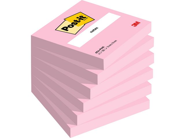 Notatblokk POST-IT 76x76 rosa (6)