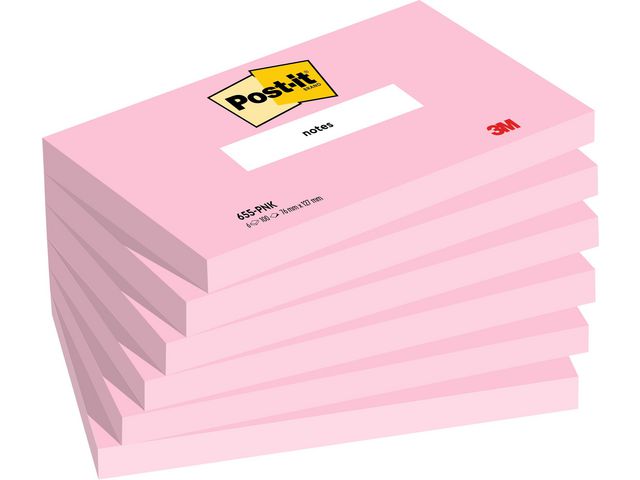 Notepad POST-IT 76X127 pink(6)