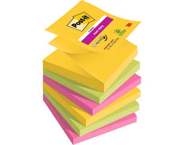 Notatblokk POST-IT SSZN 76x76 Carniva(6)