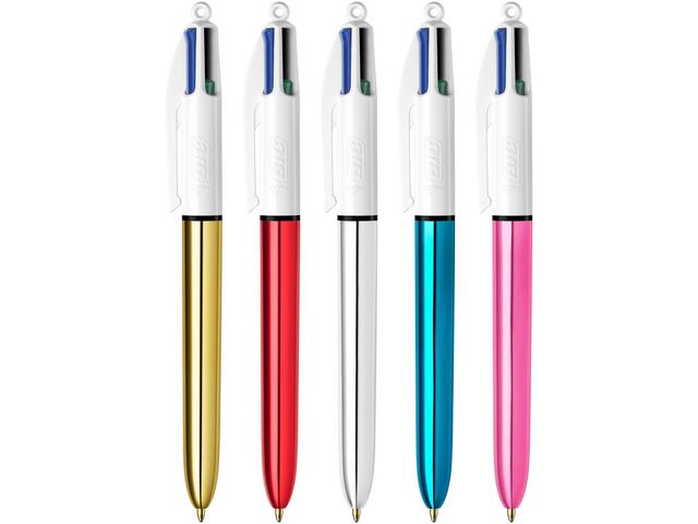 Ballpoint pen BIC 4 colors 1.0 met. ass (12)