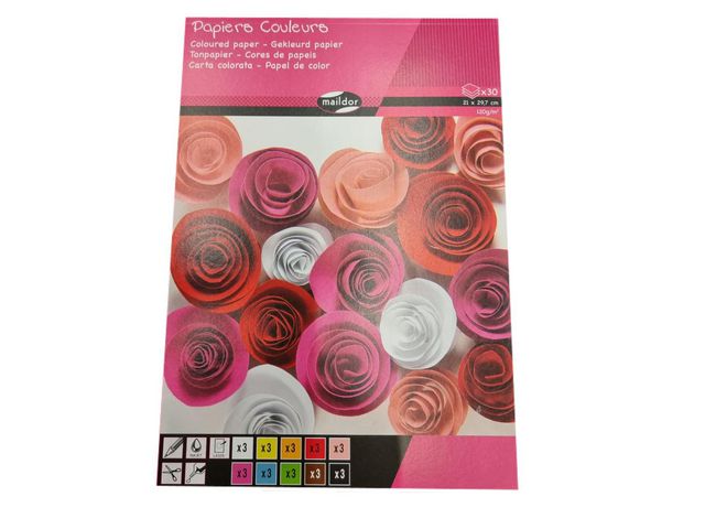 Color block MAILDOR A4 120g 30 sheets 10frg