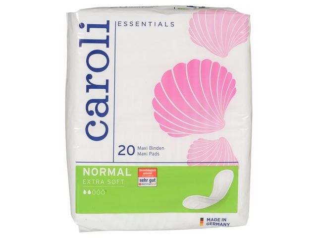 Sanitary pads CAROLI Maxi w/wings (20)