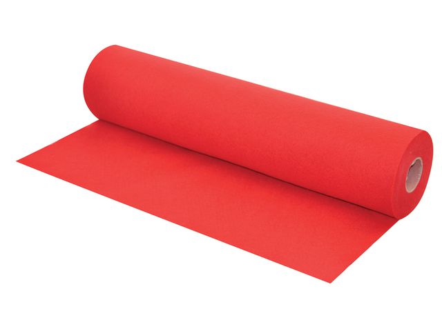 Decorative felt 0.45x5m red