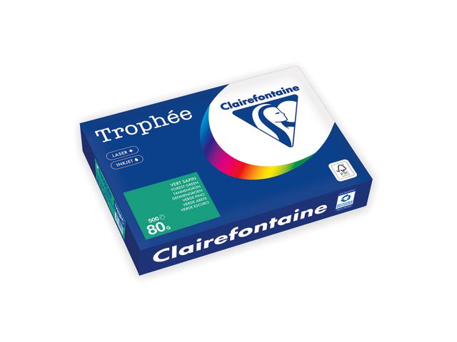 Kopipapir TROPHEE A4 80g mørkgrønn (500)