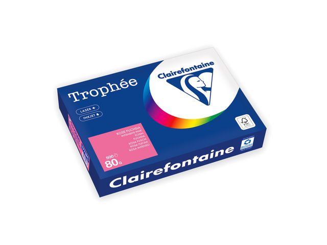 Kopipapir TROPHEE A4 80g rosa (500)