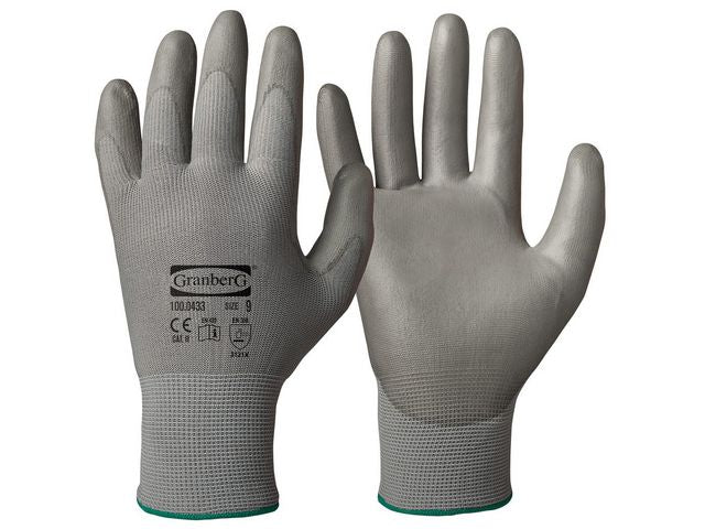 Glove GRANBERG mounting PU 11 grey