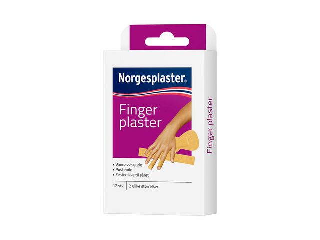 Plaster NORGESPLASTER Finger 2strl (12)