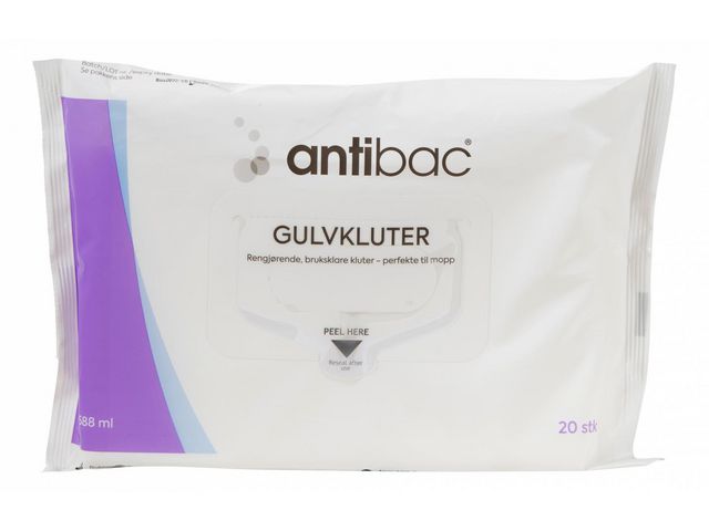 Overflatedesinfek. ANTIBAC gulvklut (20)