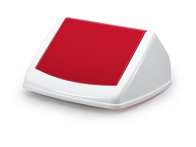 Tilt lid DURABIN 40L rectangular red