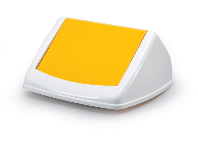 Tilt lid DURABIN 40L rectangular yellow