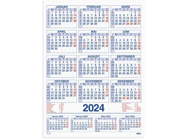 Plakatkalender GRIEG 2024 59x80 cm