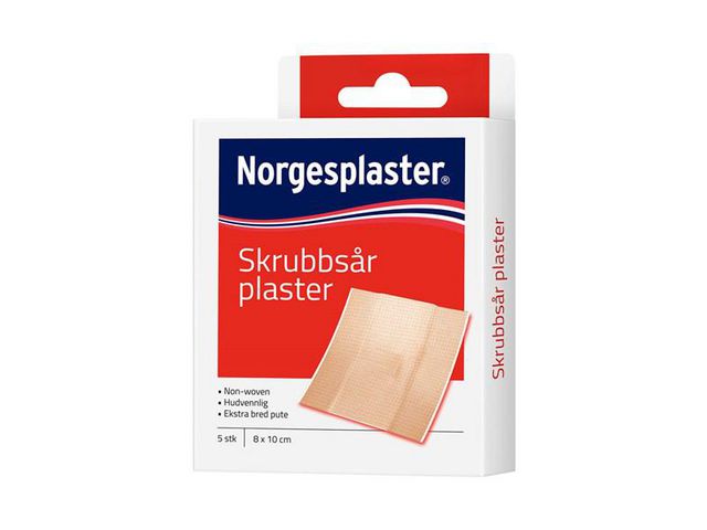 Plaster NORGESPLASTER Skrubbsår 8x10cm