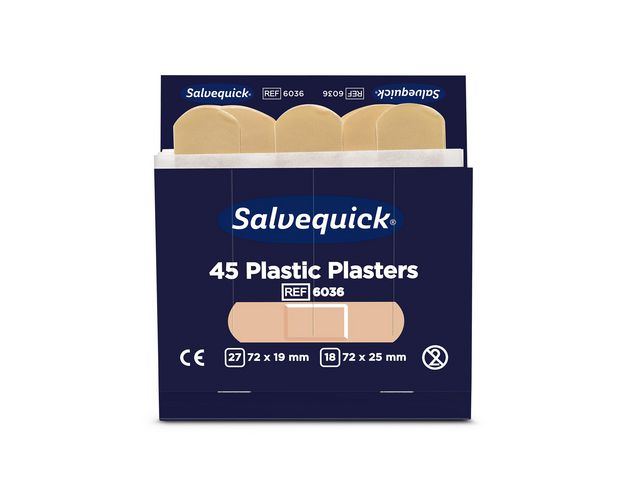 Plaster SALVEQUICK plastic refill (45)