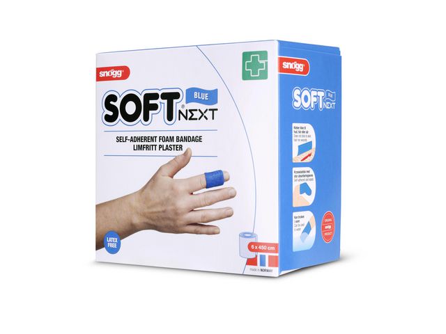 Plaster Soft NEXT 6cmx4,5m Blå