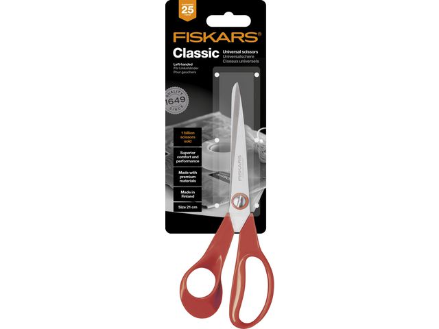 Saks FISKARS universal 21cm venstrehendt