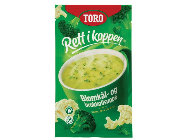 Blomkål/Brokkolisuppe TORO rett i koppen