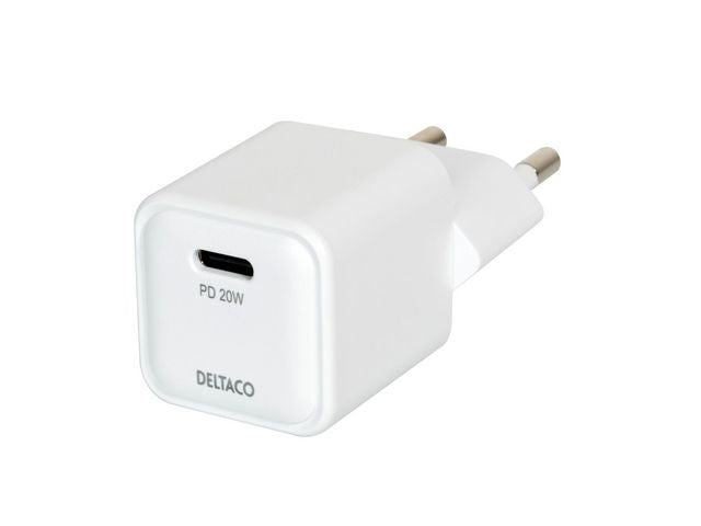 Wall charger DELTACO USB-C PD