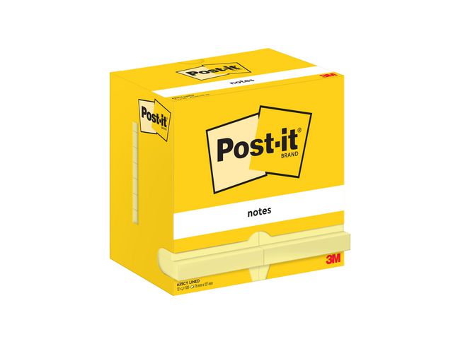 Notatblokk POST-IT 76x127 linj CY (12)